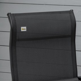 Outsunny leżak ogrodowy skladany 70cm regulowany przesylny - Aosom PL