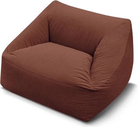 Pomarańczowy sztruksowy worek do siedzenia Lilibet – Bobochic Paris