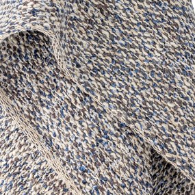 Szaroniebieski koc z mieszanki lnu 130x160 cm Ocean – Bloomingville