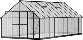 Szklarnia 245 x 305 x 606 cm, wzmocniona konstrukcja, poliwęglan 6 mm