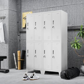 Szafka pracownicza BHP szara: BARTEK 2 Plus