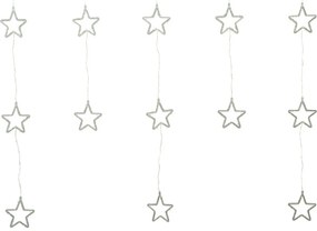 Kurtyna świetlna zewnętrzna Stars, 120 x 120 cm, LED, biały, timer, 8 funkcji, 120 cm