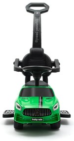 Baby Mix Odpychacz dla dzieci z dźwiękiem i prowadnicą Racer, zielony