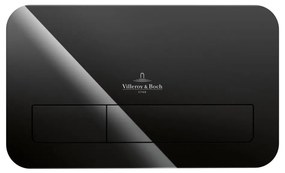 Villeroy & Boch 922400RB - przycisk spłukujący VICONNECT w błyszczącym wykończeniu, czarny