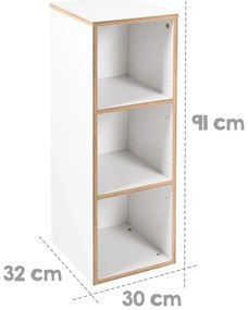 Biały regał dziecięcy 30x91 cm Finn – Roba
