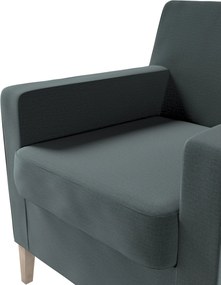 Pokrowiec na fotel Karlstad kolor zielony tkanina welwetowa