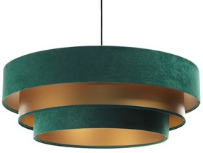 Zielono-złota trzywarstwowa lampa wisząca - S442 P5-F90