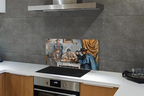 Szklany Panel Gracze w Karty - Paul Cézanne