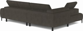 Narożnik PLAZA L Prawostronny z elektryczną regulacją siedziska w tkaninie Solar 28 WERSAL