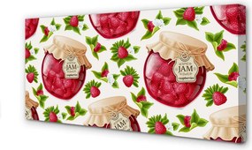 Zdjęcie na płótnie Słoik Malinowych Powideł