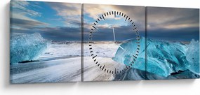 Obraz - Diamond Beach (z zegarem) (90x30 cm)