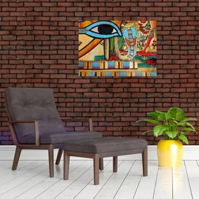 Obraz na szkle motywami egipskimi (70x50 cm)