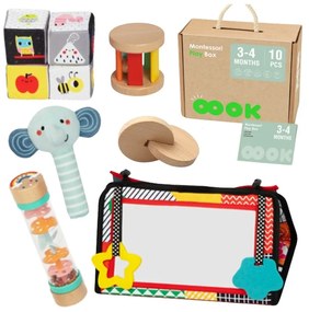 Tooky toy box pudełko xxl montessori edukacyjne 6w1 sensoryczne 3-4 mies