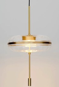 Lampa wisząca z okrągłym kloszem szklanym Chaplin 360