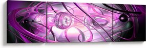 Obraz pięknej fioletowej abstrakcji (170x50 cm)