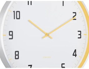 Karlsson 5969BY designerski zegar ścienny żółty,średnica 40 cm