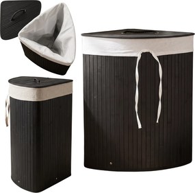 Kosz na pranie bambusowy, 60 L