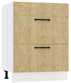 Szafka kuchenna stojąca 60 DENIS D60PC S/2 dąb London STOLKAR