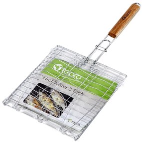 Tepro 8525 Ruszt na 3 ryby z drewnianą rączką