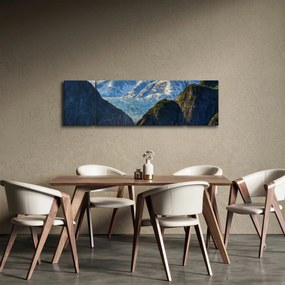 Obraz krajobrazu z górami (170x50 cm)
