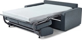 Sofa rozkładana "Diana" express, materiałowa - łóżko 120 cm - 2 miejsca - szara