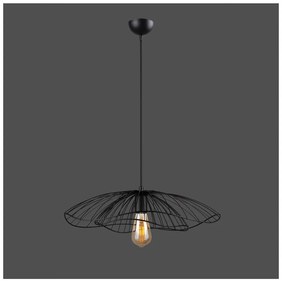 Czarna lampa wisząca Squid Lighting Root, wys. 111 cm