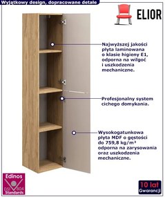 Beżowy słupek łazienkowy 3D - Eret 4X