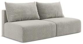 Jasnoszara rozkładana/ze schowkiem sofa 216 cm Kalena – Makamii