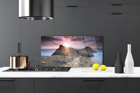 Dekor Szklany do Kuchni Szlak nad Przepaścią o Zmierzchu