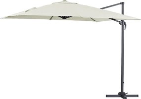 Parasol ogrodowy "Sun 3" - Z aluminium - Kwadratowy - 3 x 3 m - Ecru