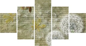 Obraz - Dmuchawce unoszone wiatrem (125x70 cm)