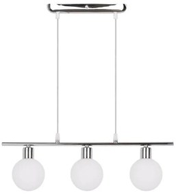 Lampa wisząca w kolorze srebra ze szklanym kloszem 10x52 cm Oden – Candellux Lighting