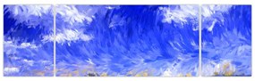 Obraz - Obraz olejny, Złote pole (170x50 cm)