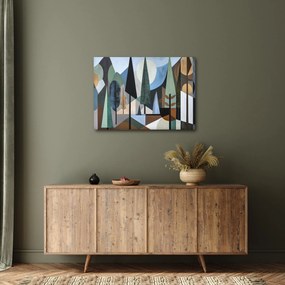 Obraz - Naturalna geometria abstrakcyjna II. (70x50 cm)