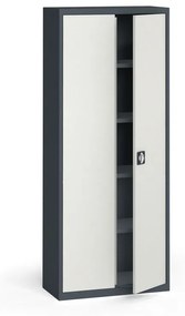Kovona Szafa metalowa, 1950 x 800 x 400 mm, 4 półki, antracyt/szara