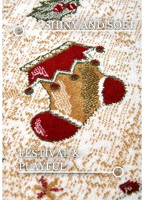 Czerwony dywan z mieszanki bawełny ze świątecznym motywem 160x230 cm Toy's Delight Red Christmas – Villeroy&amp;Boch