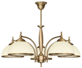 Żyrandol mosiężny do sypialni CR-S5E