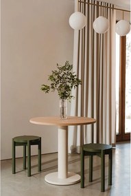 Okrągły stół z blatem w dekorze dębu ø 80 cm Sool – noo.ma