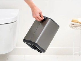 Szary stalowy kosz na śmieci z pedałem 4 l Bo – Brabantia