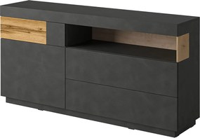 Komoda SILVANA 169 cm do Salonu Sypialni Odcienie szarości
