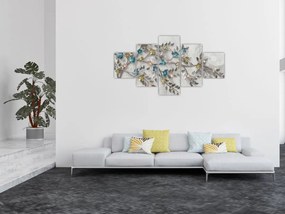 Obraz - Na gałęzi - abstrakcja (125x70 cm)