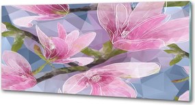 Panel do kuchni Różowa magnolia