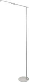 Ideal - Regulowana biała lampa podłogowa LED z metalu wys. 130 cm Fabas Luce - Zintegrowane oświetlenie LED 10 W CCT (3000 K 4000 K 5000 K 6000 K)