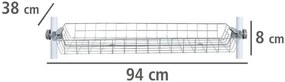 Koszyk do garderoby, szafy HERKULES 2 sztuki, 83x38x8cm, WENKO