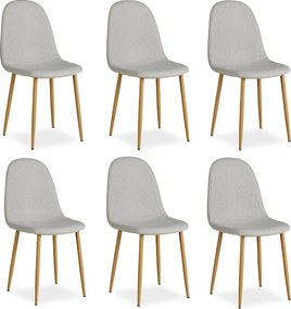 Krzesło jadalniane 44x88x45,5 cm szare Eames