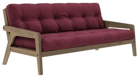 Czerwona rozkładana sofa 204 cm Grab – Karup Design