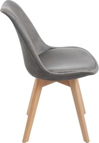 Zestaw 4 Krzese Synk Aksamitne