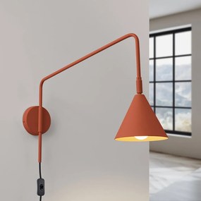 Kinkiet do kontaktu w kolorze terakoty Zylo – Nice Lamps
