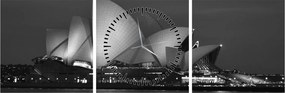 Obraz Opery w Sydney (z zegarem) (90x30 cm)