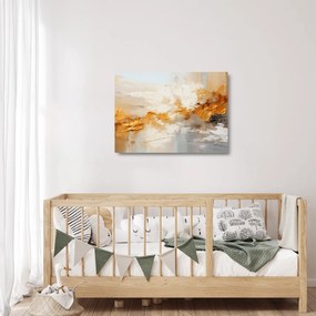 Obraz na szkle - Złota tekstura (70x50 cm)
